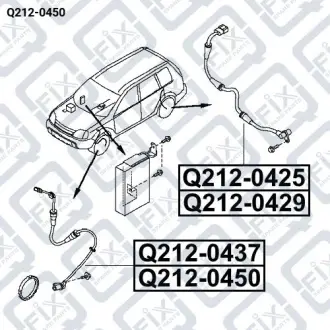 Датчик ABS передній Q-fix Q212-0450