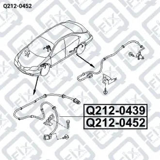 Датчик ABS передній Q-fix Q212-0452