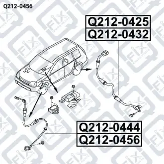 ДАТЧИК ABS ПЕРЕДНИЙ ЛЕВЫЙ Q-fix Q212-0456