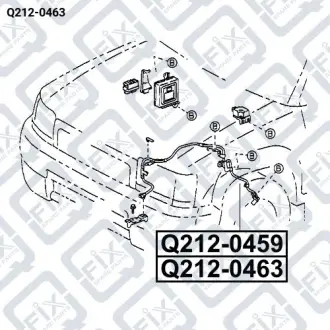 ДАТЧИК ABS ПЕРЕДНИЙ ЛЕВЫЙ Q-fix Q212-0463