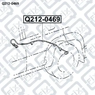 Датчик ABS задній правий Q-fix Q212-0469