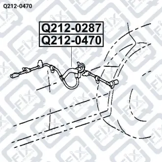 Датчик ABS задній правий Q-fix Q212-0470