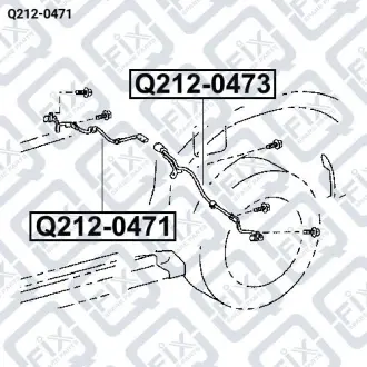 ДАТЧИК ABS ЗАДНИЙ ПРАВЫЙ Q-fix Q212-0471