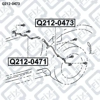 ДАТЧИК ABS ЗАДНИЙ ЛЕВЫЙ Q-fix Q212-0473