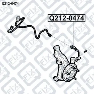 Датчик ABS передній Q-fix Q212-0474