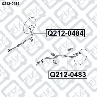 ДАТЧИК ABS ЗАДНИЙ ПРАВЫЙ Q-fix Q212-0484