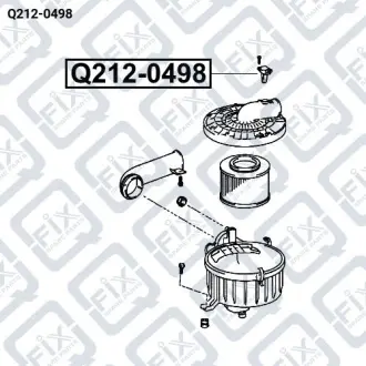 ДАТЧИК РАСХОДА ВОЗДУХА Q-fix Q212-0498