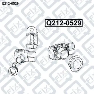 ДАТЧИК ПАРКОВКИ ЗАДНИЙ Q-fix Q212-0529