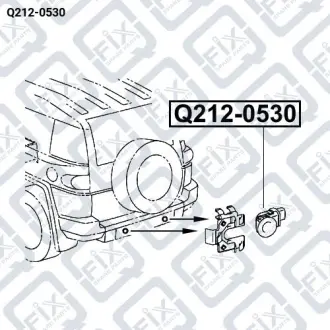 Датчик парктроніки Q-fix Q212-0530