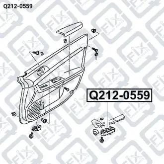 Вимикач склопідіймача Q-fix Q212-0559