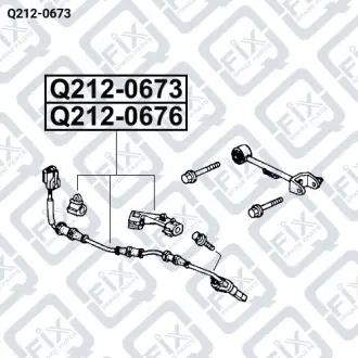 ДАТЧИК ABS ЗАДНИЙ ЛЕВЫЙ Q-fix Q212-0673