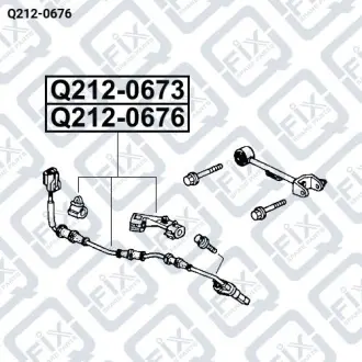 ДАТЧИК ABS ЗАДНИЙ ПРАВЫЙ Q-fix Q212-0676