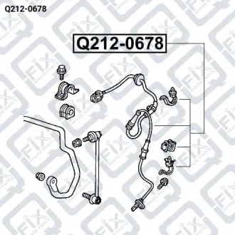 ДАТЧИК ABS ПЕРЕДНИЙ ЛЕВЫЙ Q-fix Q212-0678