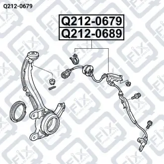 ДАТЧИК ABS ПЕРЕД L Q-fix Q212-0679
