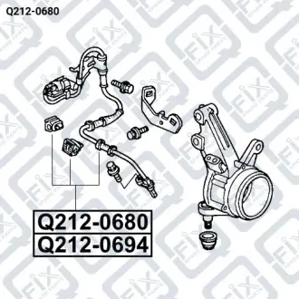 ДАТЧИК ABS ПЕРЕДНИЙ ЛЕВЫЙ Q-fix Q212-0680