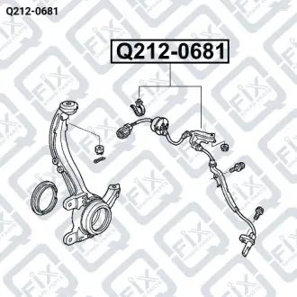 ДАТЧИК ABS ПЕРЕД L Q-fix Q212-0681