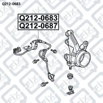 ДАТЧИК ABS ПЕРЕДНИЙ ЛЕВЫЙ Q-fix Q212-0683