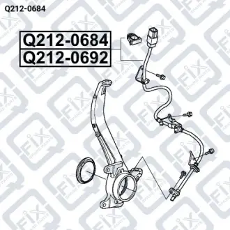 ДАТЧИК ABS ПЕРЕДНИЙ ЛЕВЫЙ Q-fix Q212-0684