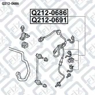ДАТЧИК ABS ПЕРЕДНИЙ ЛЕВЫЙ Q-fix Q212-0686