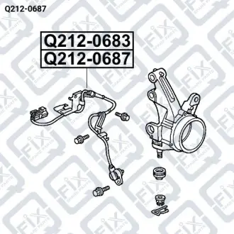 ДАТЧИК ABS ПЕРЕДНИЙ ПРАВЫЙ Q-fix Q212-0687