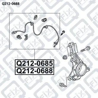 ДАТЧИК ABS ПЕРЕДНИЙ ПРАВЫЙ Q-fix Q212-0688