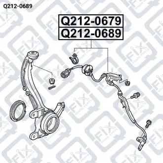 ДАТЧИК ABS ПЕРЕДНИЙ ПРАВЫЙ Q-fix Q212-0689