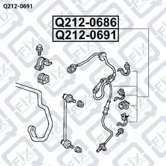 ДАТЧИК ABS ПЕРЕДНИЙ ПРАВЫЙ Q-fix Q212-0691