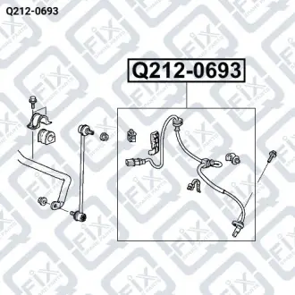 ДАТЧИК ABS ПЕРЕДНИЙ ПРАВЫЙ Q-fix Q212-0693