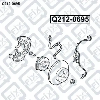 Датчик ABS передній Q-fix Q212-0695