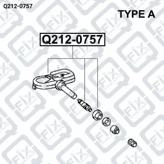 ДАТЧИК ДАВЛЕНИЯ В ШИНАХ Q-fix Q212-0757