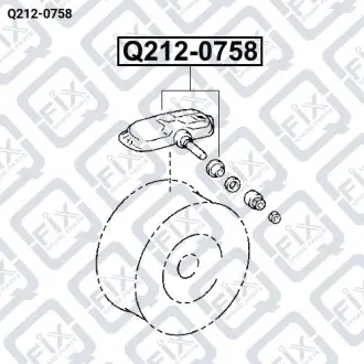 ДАТЧИК ДАВЛЕНИЯ В ШИНАХ Q-fix Q212-0758