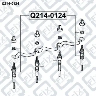 СВЕЧА НАКАЛА Q-fix Q214-0124