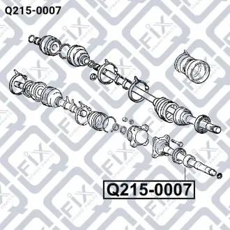 Підшипник кульковий Q-fix Q215-0007