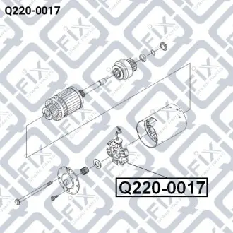 Щетки стартера Q-fix Q220-0017