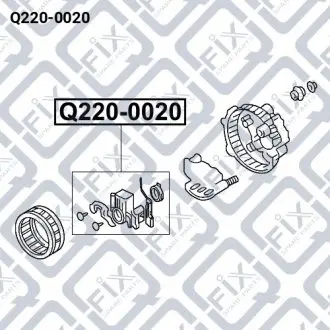 Регулятор напряжения (со щетками) Q-fix Q220-0020