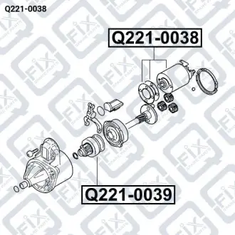 Реле втягуючого стартера Q-fix Q221-0038