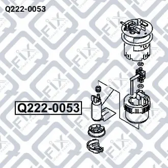 Насос топливный Q-fix Q222-0053