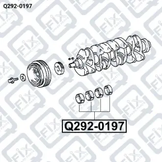 Вкладыши шатунные Q-fix Q292-0197