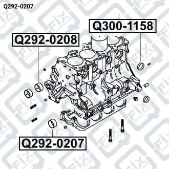 ВКЛАДЫШ БАЛАНСИРОВОЧНОГО ВАЛА Q-fix Q292-0207