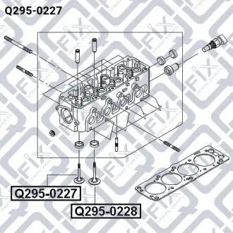 Клапан выпускной Q-fix Q295-0227