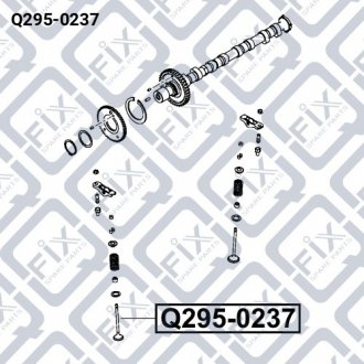 Клапан випускний (27.6x6x108) Q-fix Q295-0237 (фото 1)