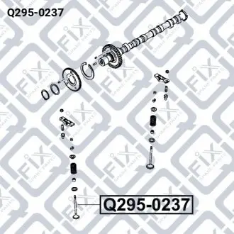 Клапан выпускной (27.6x6x108) Q-fix Q295-0237