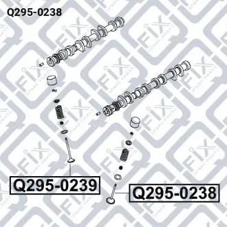 Клапан впускной (30.4x5x89.5) Q-fix Q295-0238