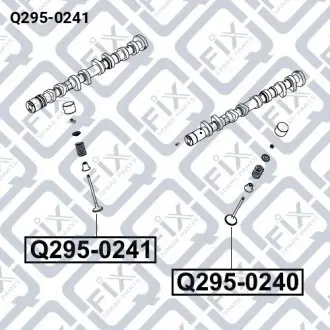 КЛАПАН ВЫПУСКНОЙ 29X5.5X105.8 Q-fix Q295-0241
