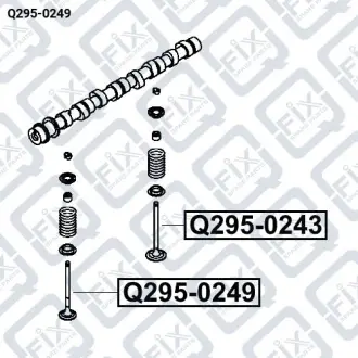КЛАПАН ВЫПУСКНОЙ Q-fix Q295-0249