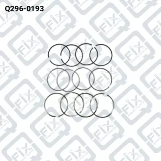 КОЛЬЦА ПОРШНЕВЫЕ (К-Т) STD Q-fix Q296-0193