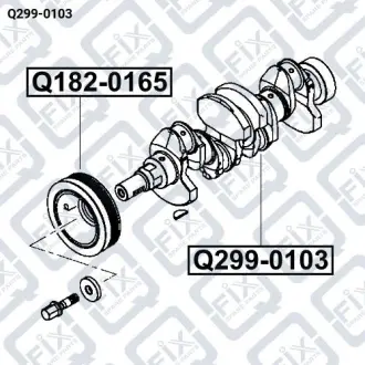 Коленчатый вал Q-fix Q299-0103