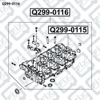 Головка блока цилиндров (в сборе) Q-fix Q299-0116