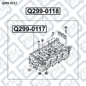 ГОЛОВКА БЛОКУ ЦИЛІНДРІВ (ГОЛА) Q-fix Q299-0117
