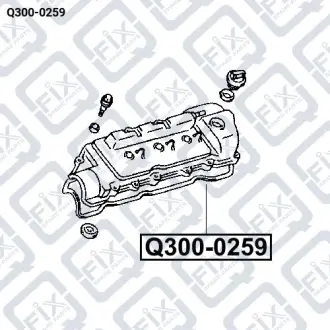 Прокладка крышки клапанов (левая) Q-fix Q300-0259